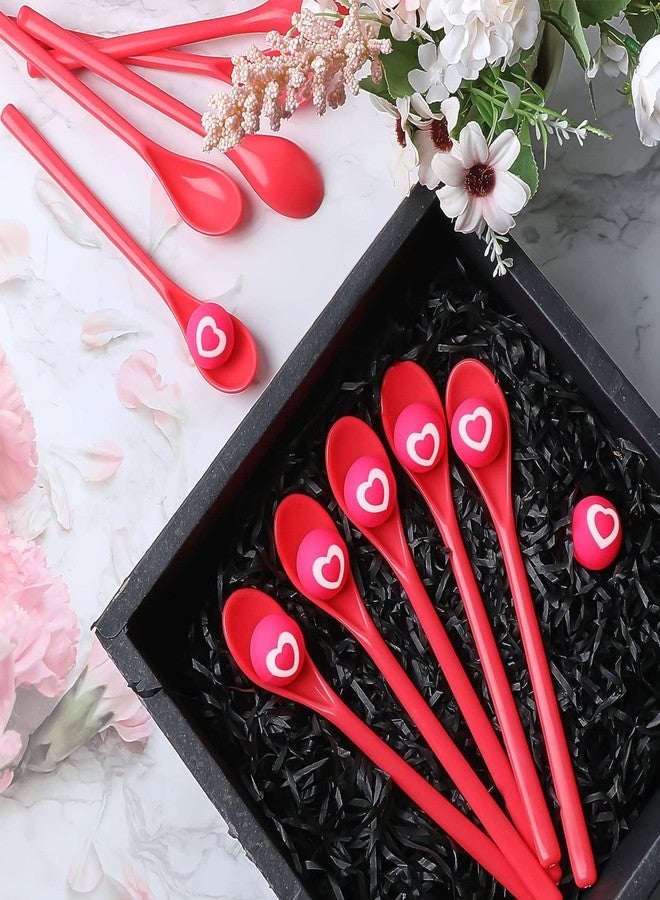 سيفانير مجموعة سيفانر المكونة من 18 مجموعة من ألعاب الكرات والملاعق لعيد الحب للأطفال، سباق تتابع نطاط، ألعاب سباق تتابع لحفلات عيد الحب للأطفال، 18 كرة نطاطة على شكل قلب، 18 ملعقة حمراء، هدايا للحفلات الداخلية والخارجية - Image 5